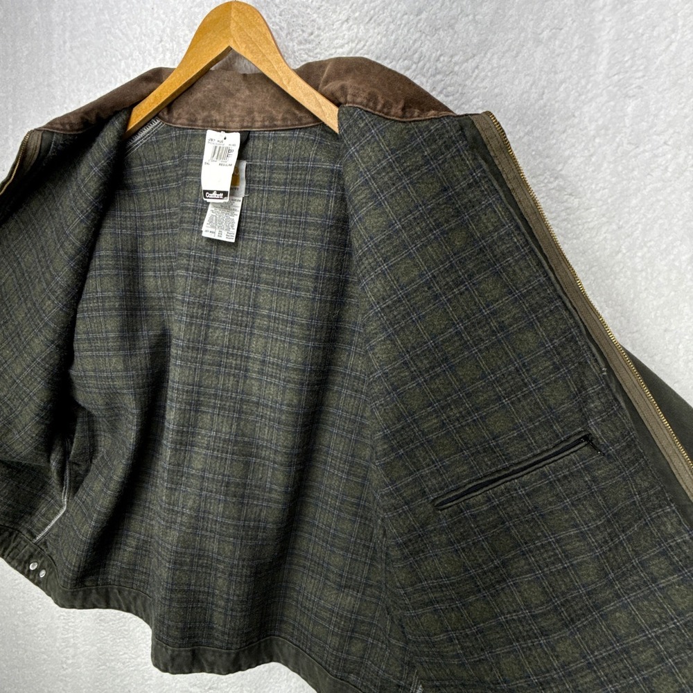 Carhartt Detroit Jacket Blanket Lined Mens 5XL J97 MOS Moss Green NWT NOS - Picture 16 of 16